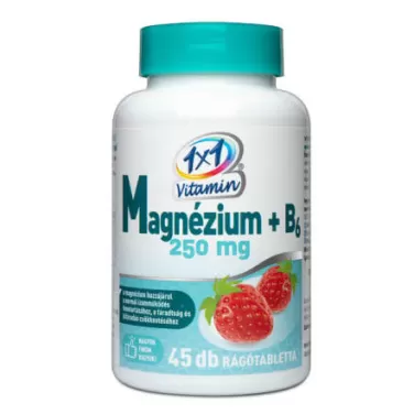 magnézium+b6 250mg rágótabletta epres 45 db