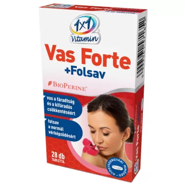 vas forte+c+folsav tabletta 28db