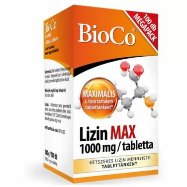 lizin max 1000mg megapack tabletta 100 db