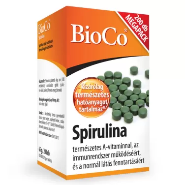 Spirulina tabletta 200 db