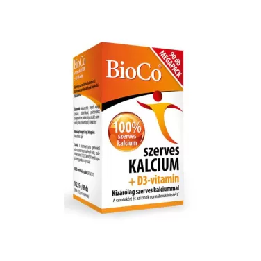 Bioco szerves kalcium + d3-vitamin 90db