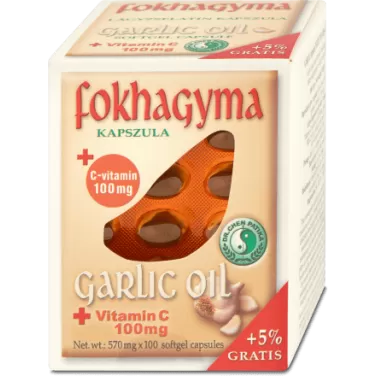 Fokhagyma kapszula+c vitamin 100 db