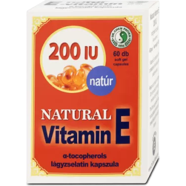 Natural vitamin e 200 kapszula 60 db