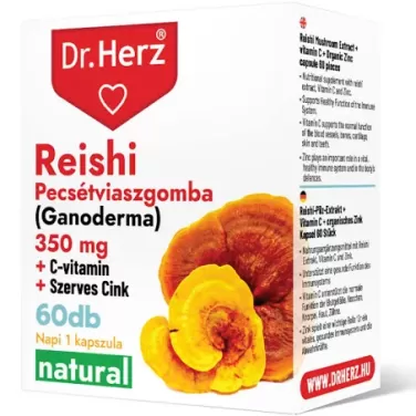 reishi 350mg+c-vitamin+szerves cink kapszula 60 db