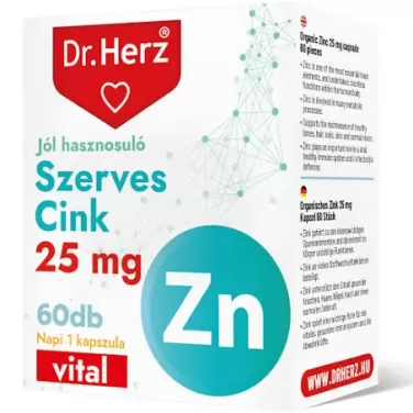 szerves cink 25mg kapszula 60 db