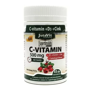 C-vitamin 500 mg+d3+csipkebogyó kivonattal 45 db
