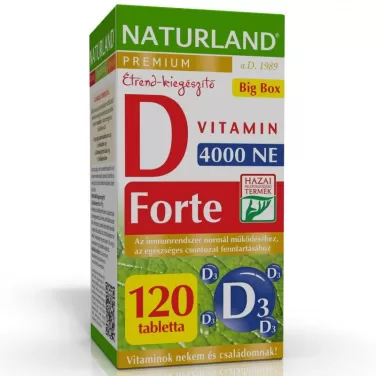 Prémium d-vitamin forte tabletta 120 db