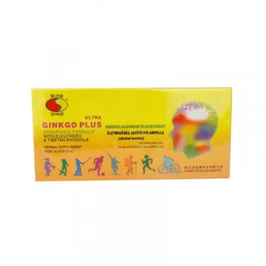 Gingko és rhodiola ampulla 10x10ml 100 ml
