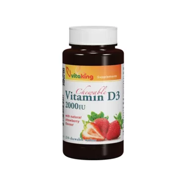 D3 vitamin 2000ne epres rágótabletta 210 db