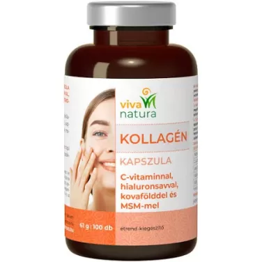 kollagén étrend-kiegészítő kapszula hialuronsavval, c-vitaminnal, kovafölddel és msm-mel 100 db