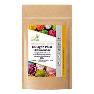 kollagén plusz hialuronsav citrom ízű italpor édesítőszerrel 250 g